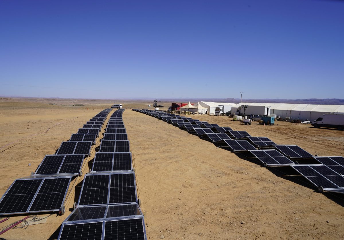 Rodaje con energia solar